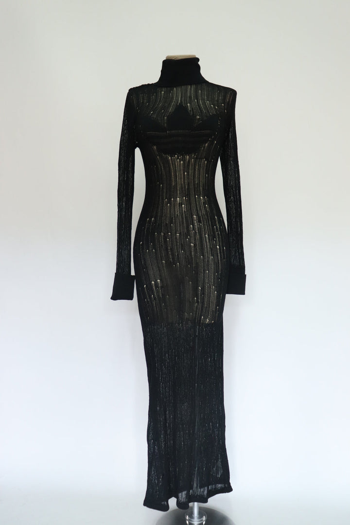 Vestido Tejido Negro