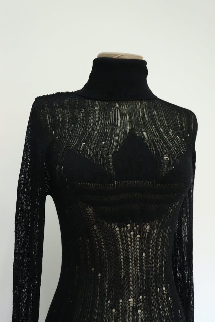 Vestido Tejido Negro