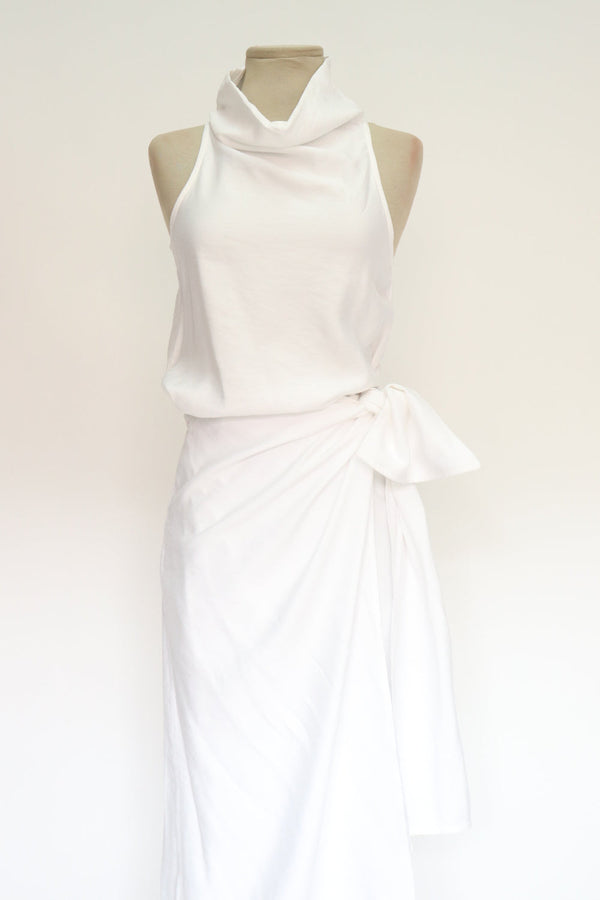 Vestido Blanco Amarrar