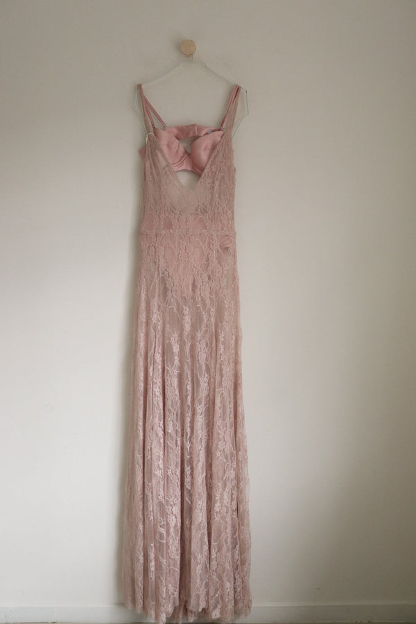 Vestido Rosado Encaje