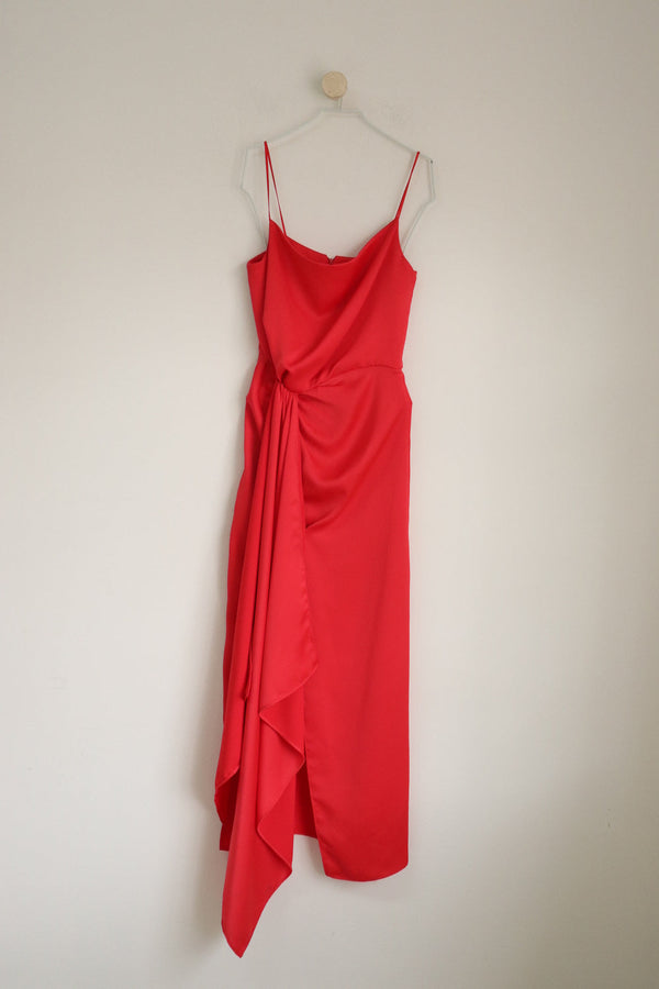 Vestido Rojo Abertura