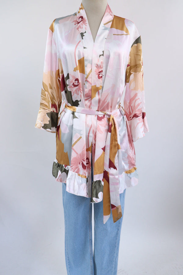 Kimono Flores Corto