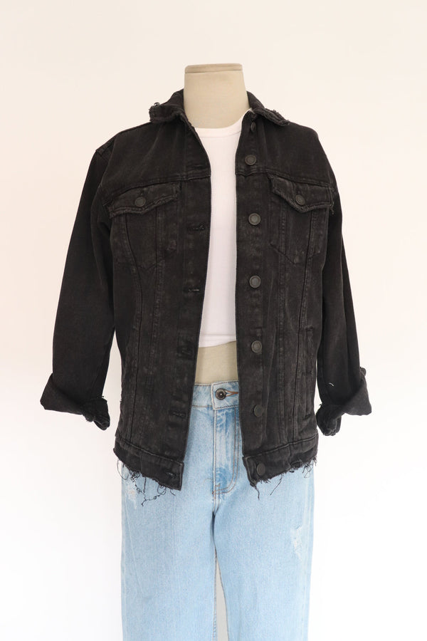 Chaqueta Negra Denim