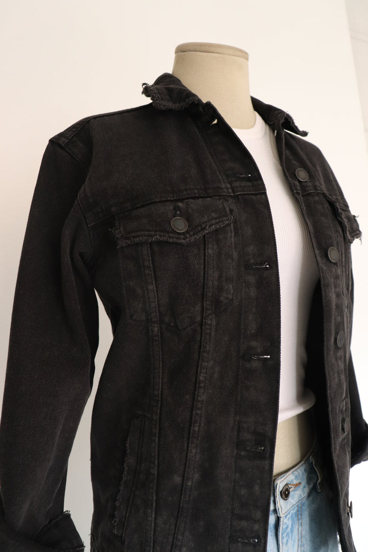 Chaqueta Negra Denim