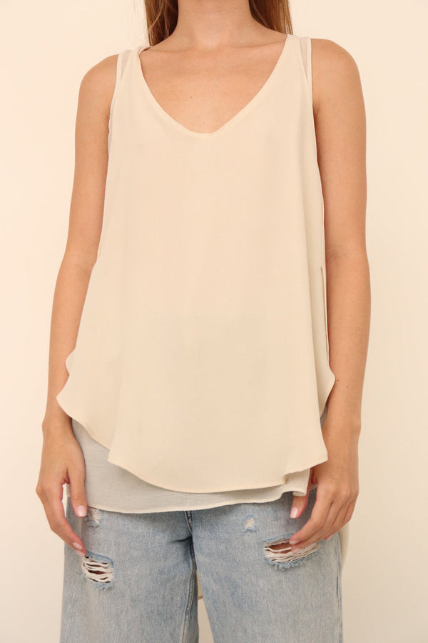 Top Esqueleto Beige