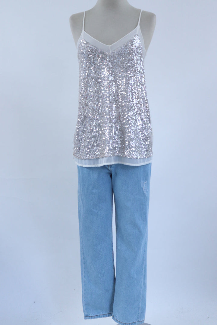 Top Lentejuelas Plateadas MCH022 – LOOK TWICE CO