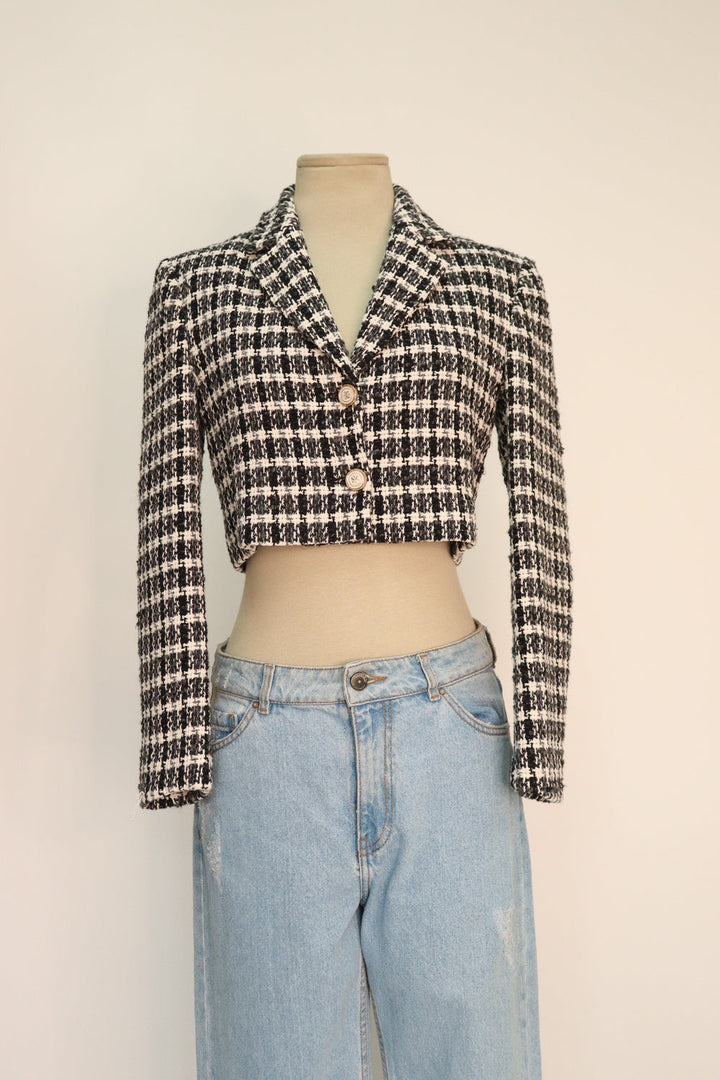 Chaqueta Tweed Crop