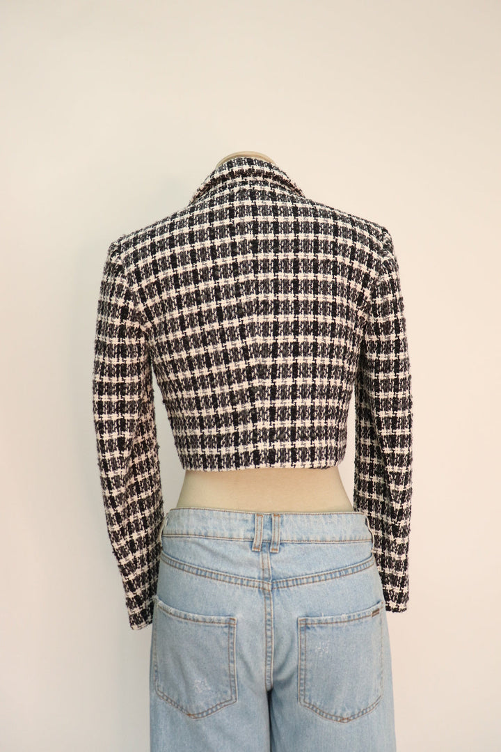 Chaqueta Tweed Crop