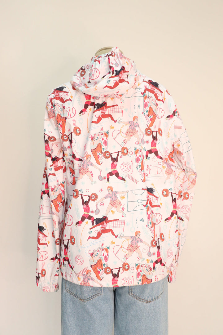 Chaqueta Impermeable Estampada