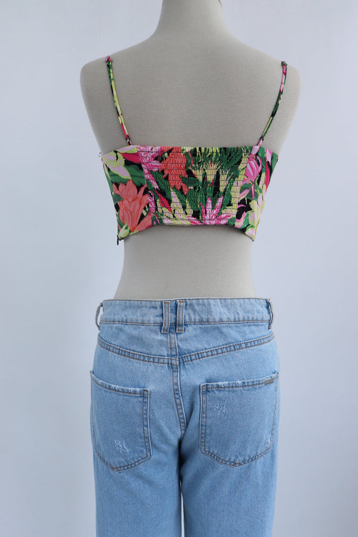 Crop Corset Tropical