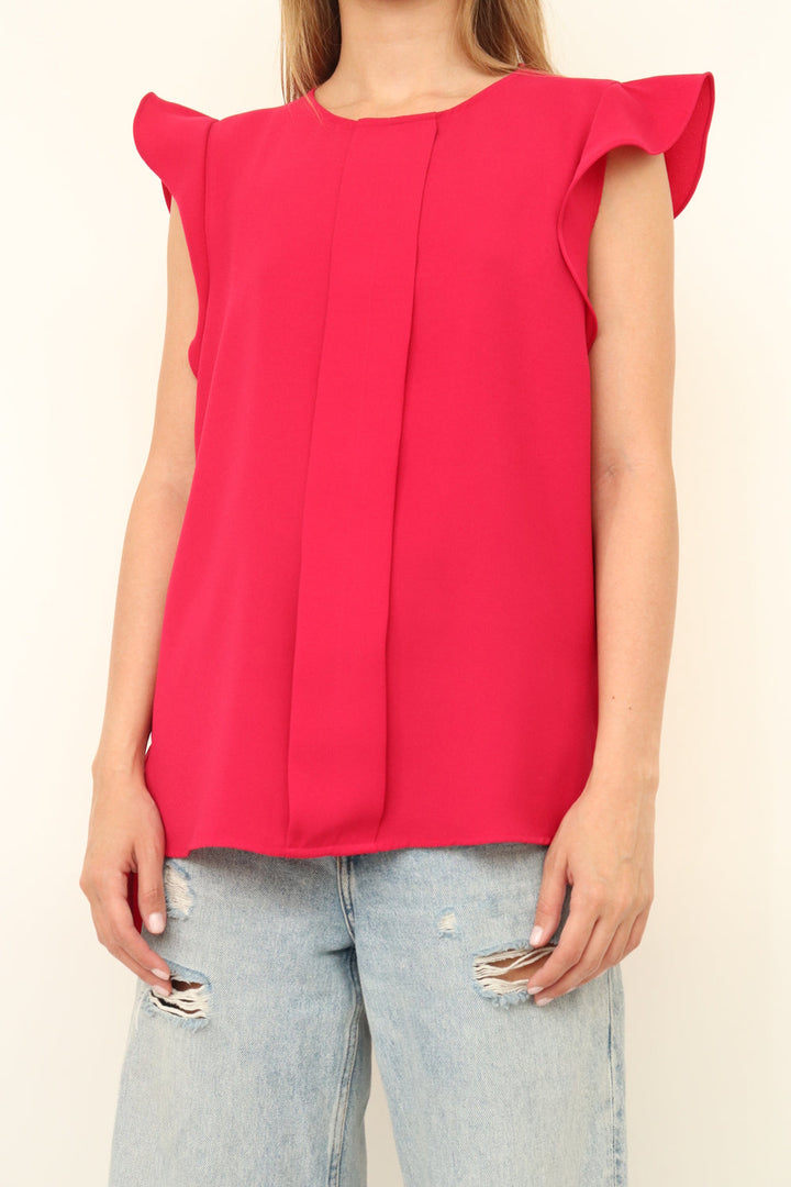 Top Fucsia Mangas