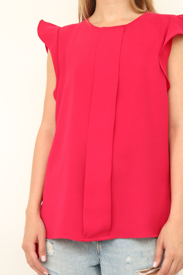 Top Fucsia Mangas