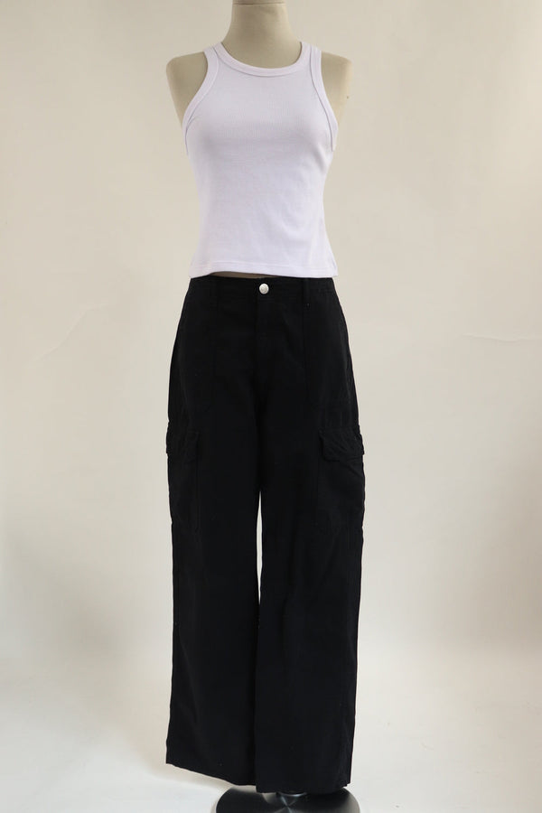 Pantalon Cargo Negro