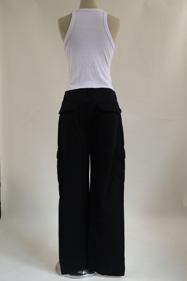 Pantalon Cargo Negro