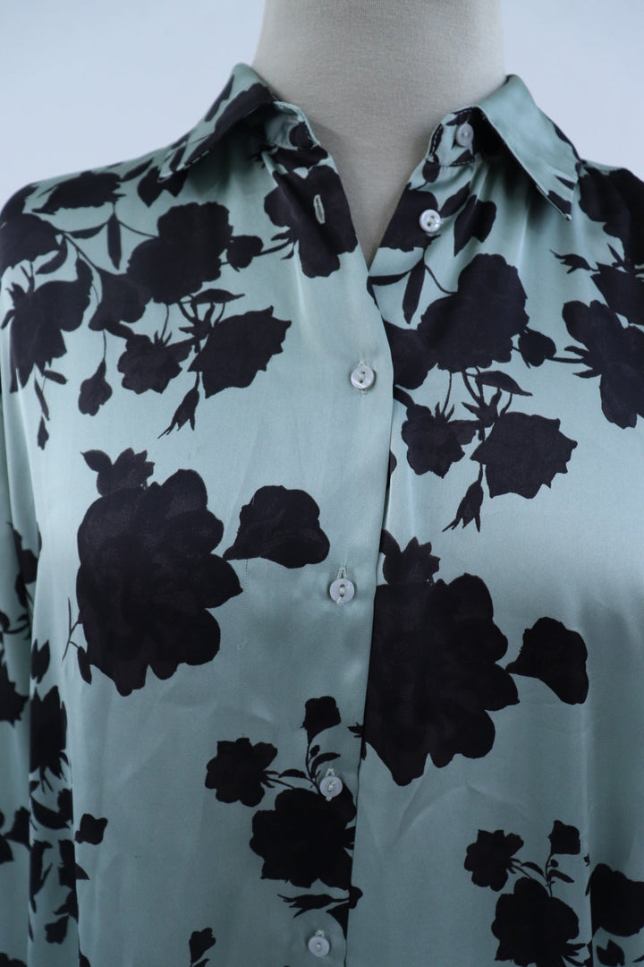 Camisa Menta Flores