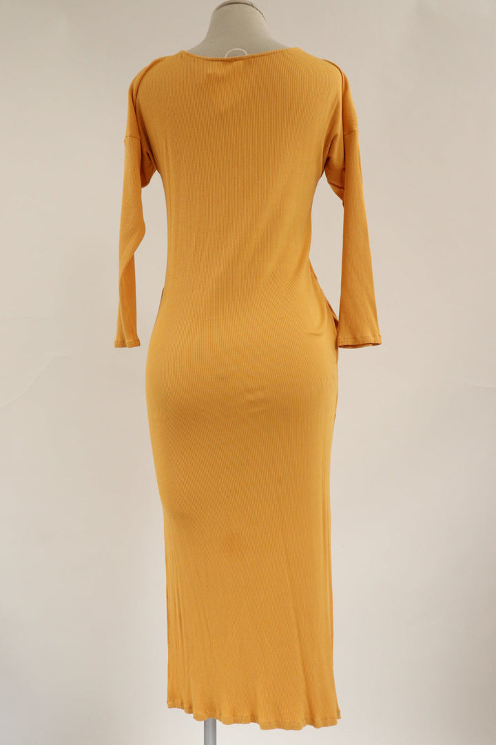 Vestido Amarillo Midi