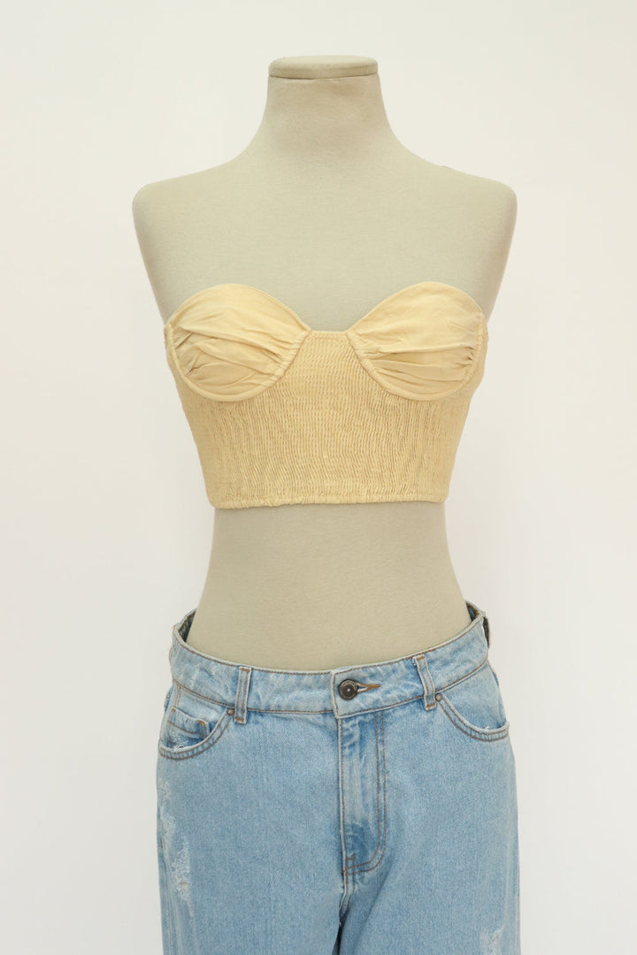 Top Strapless Beige