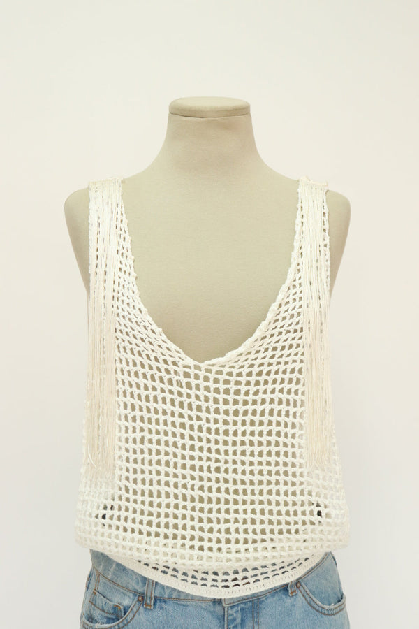 Top Crochet Blanco