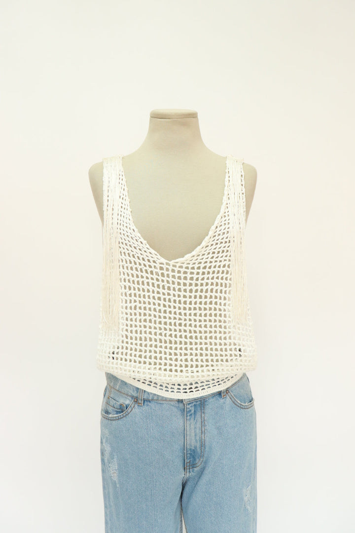 Top Crochet Blanco