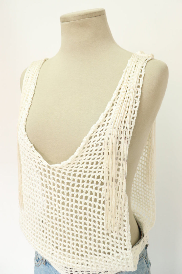 Top Crochet Blanco