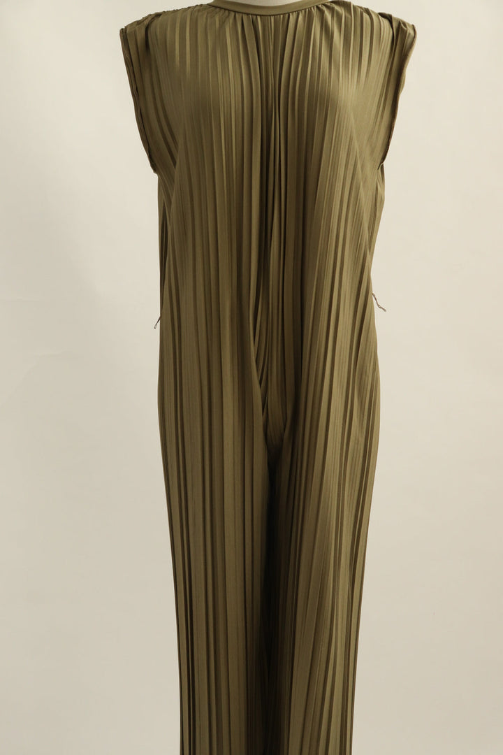 Jumpsuit Verde Plisado