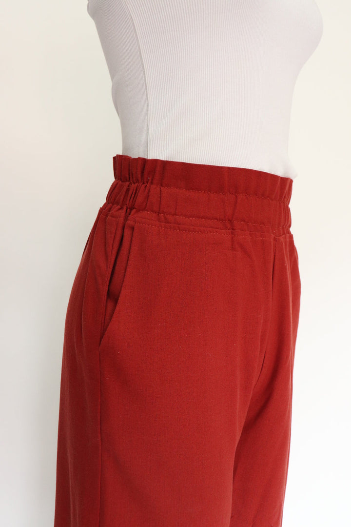 Pantalon Lino Vinotinto