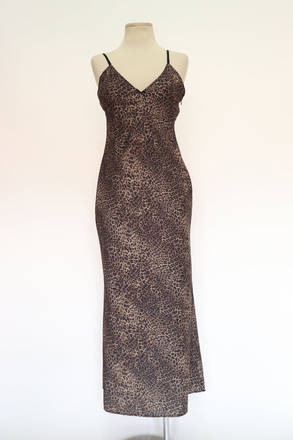 Vestido Slip Leopardo