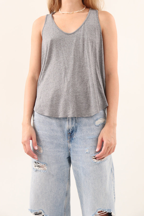 Top Esqueleto Gris