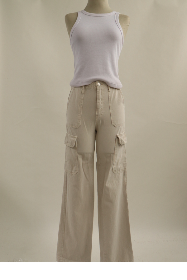 Pantalon Cargo Beige MLO481