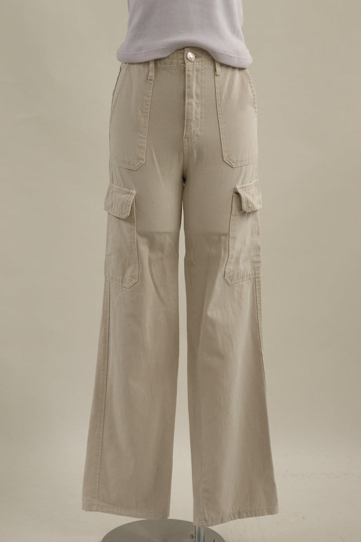 Pantalon Cargo Beige