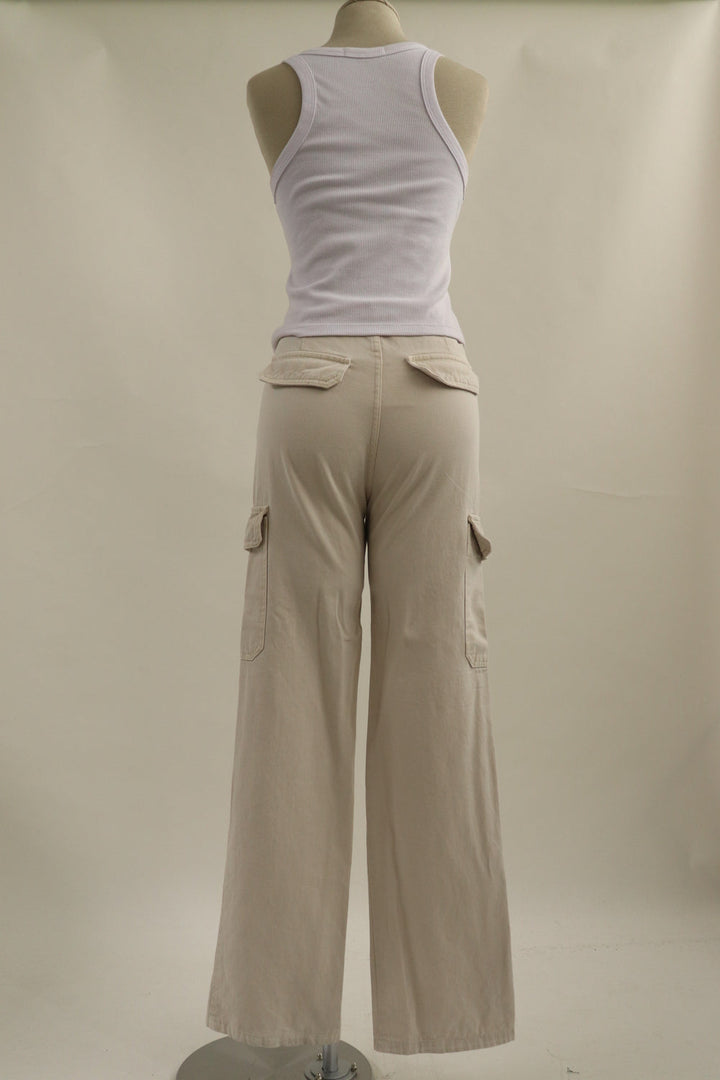 Pantalon Cargo Beige