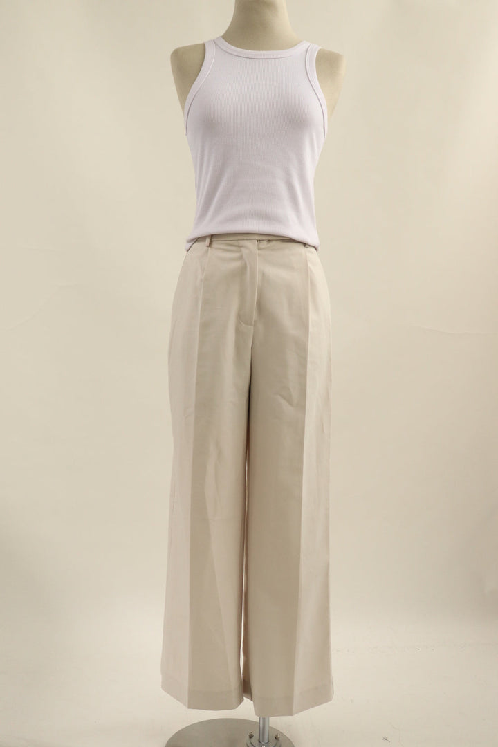 Pantalon Wide Beige