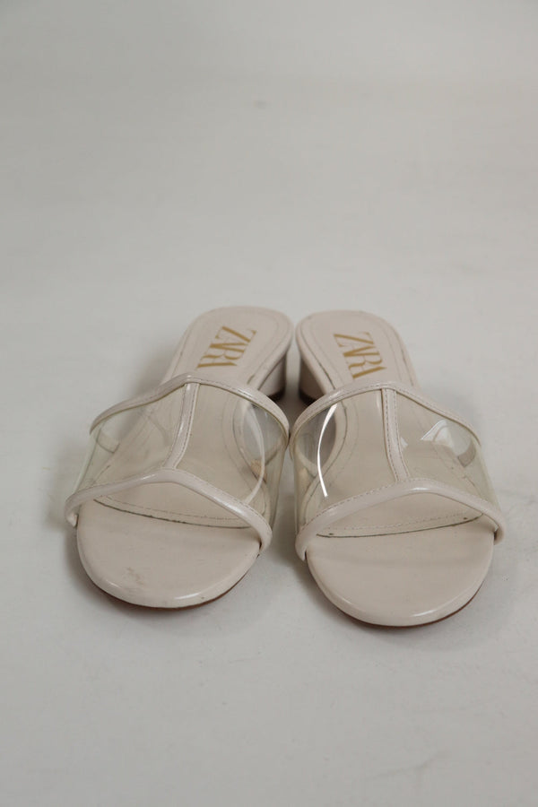 Sandalias Tacon Blancas