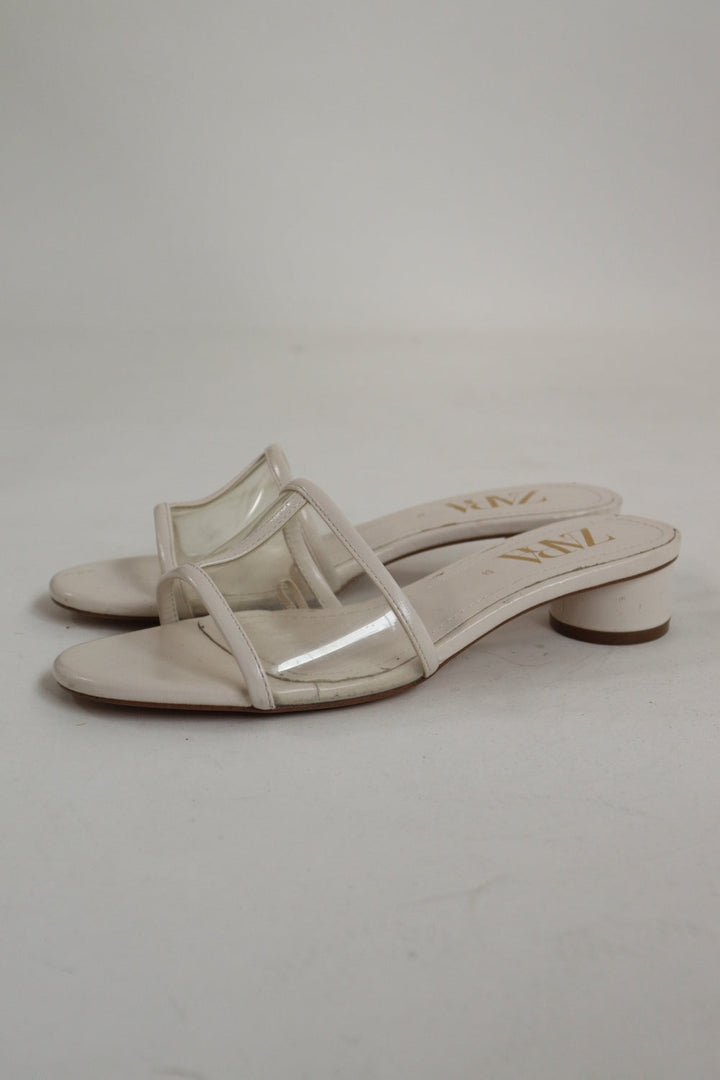 Sandalias Tacon Blancas