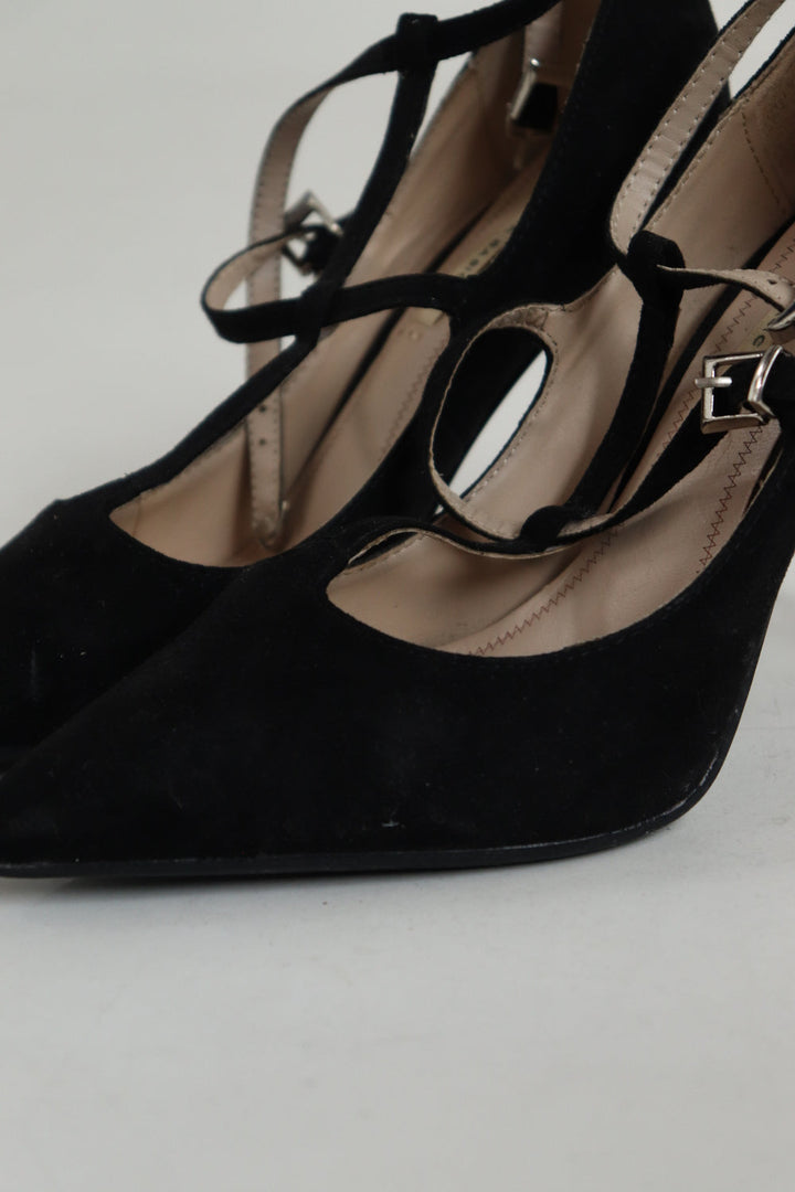 Tacones Negros Suede