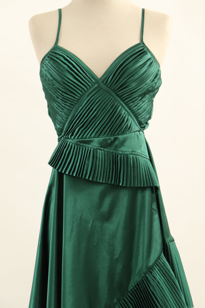 Vestido Verde Asimetrico