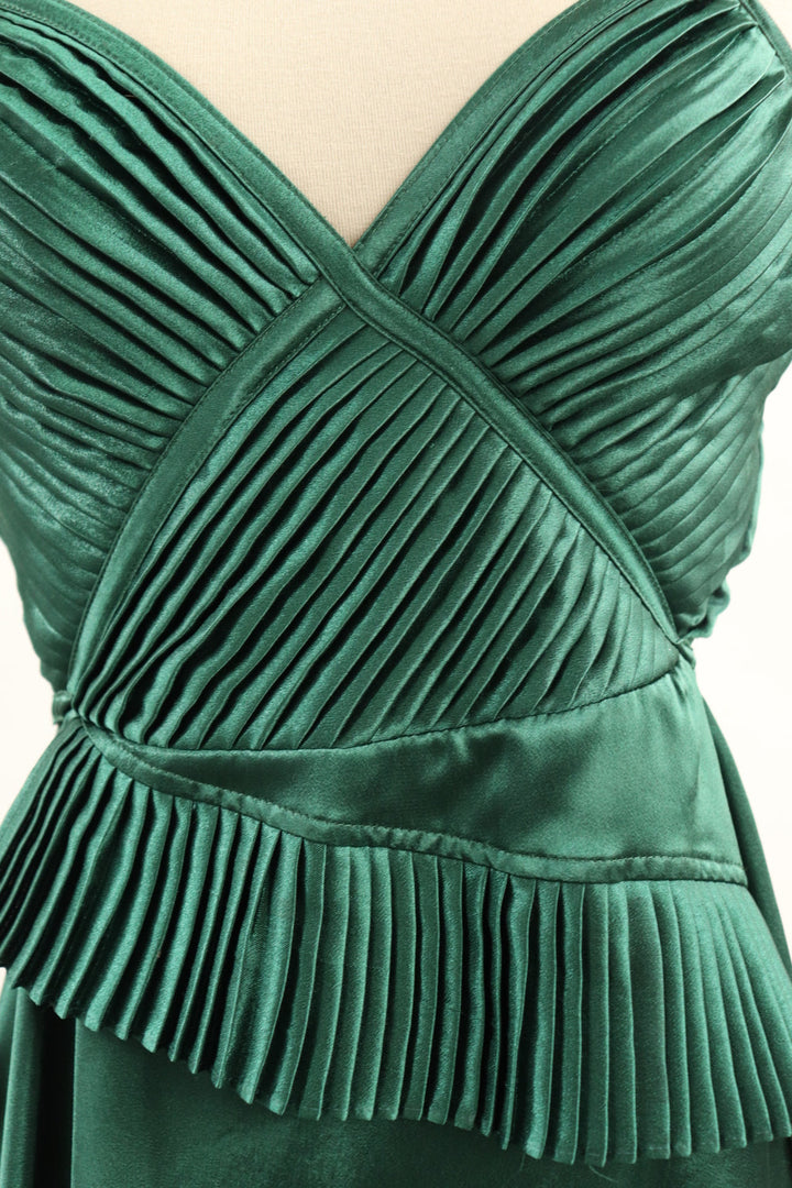 Vestido Verde Asimetrico