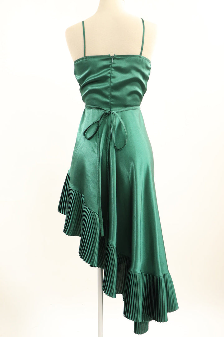 Vestido Verde Asimetrico