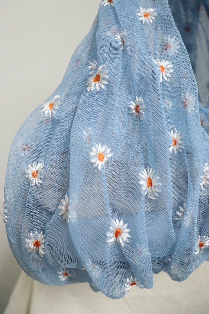 Bolso Azul Flores