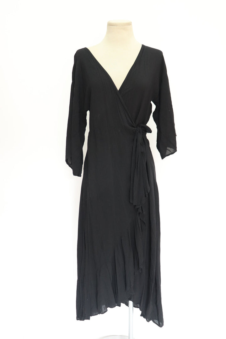 Vestido Wrap Negro