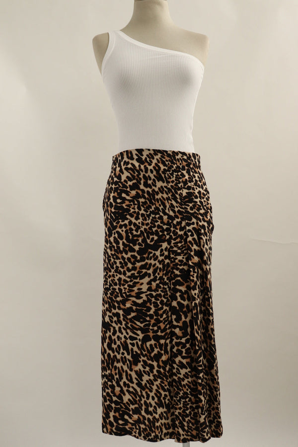 Falda Plisada Leopardo