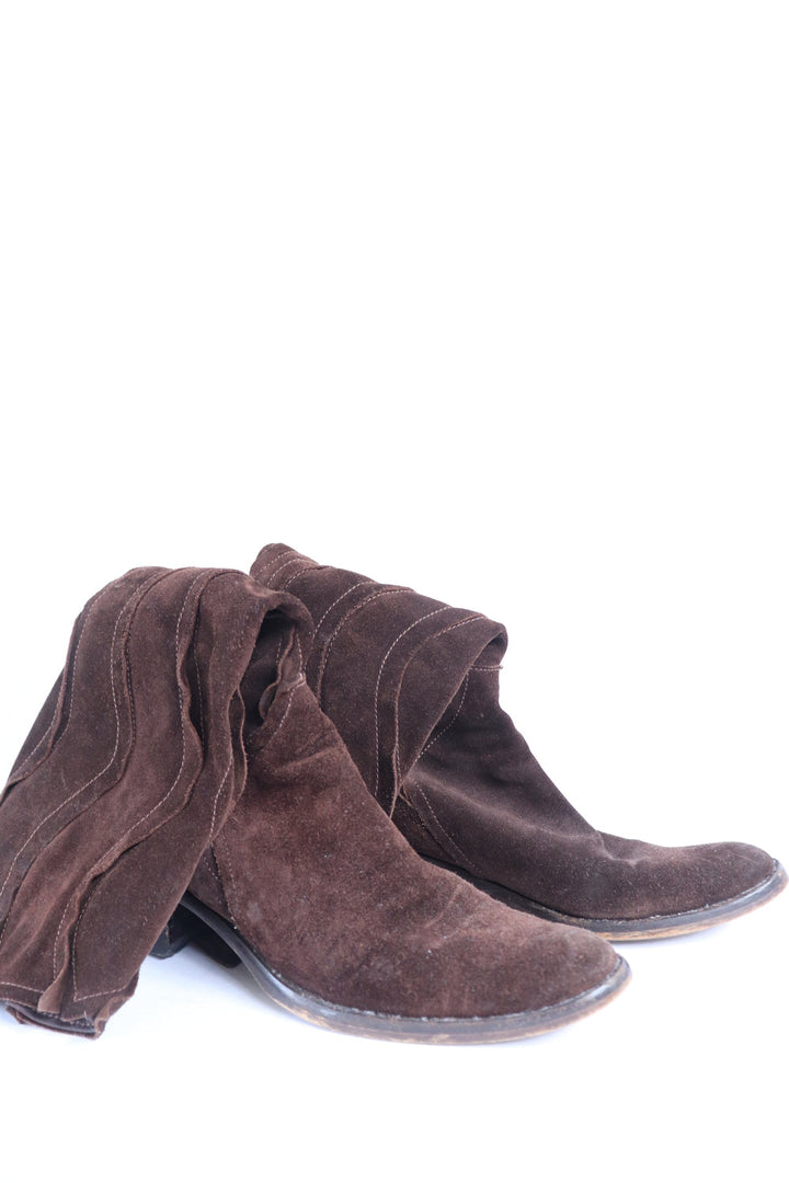 Botas Cafes Altas