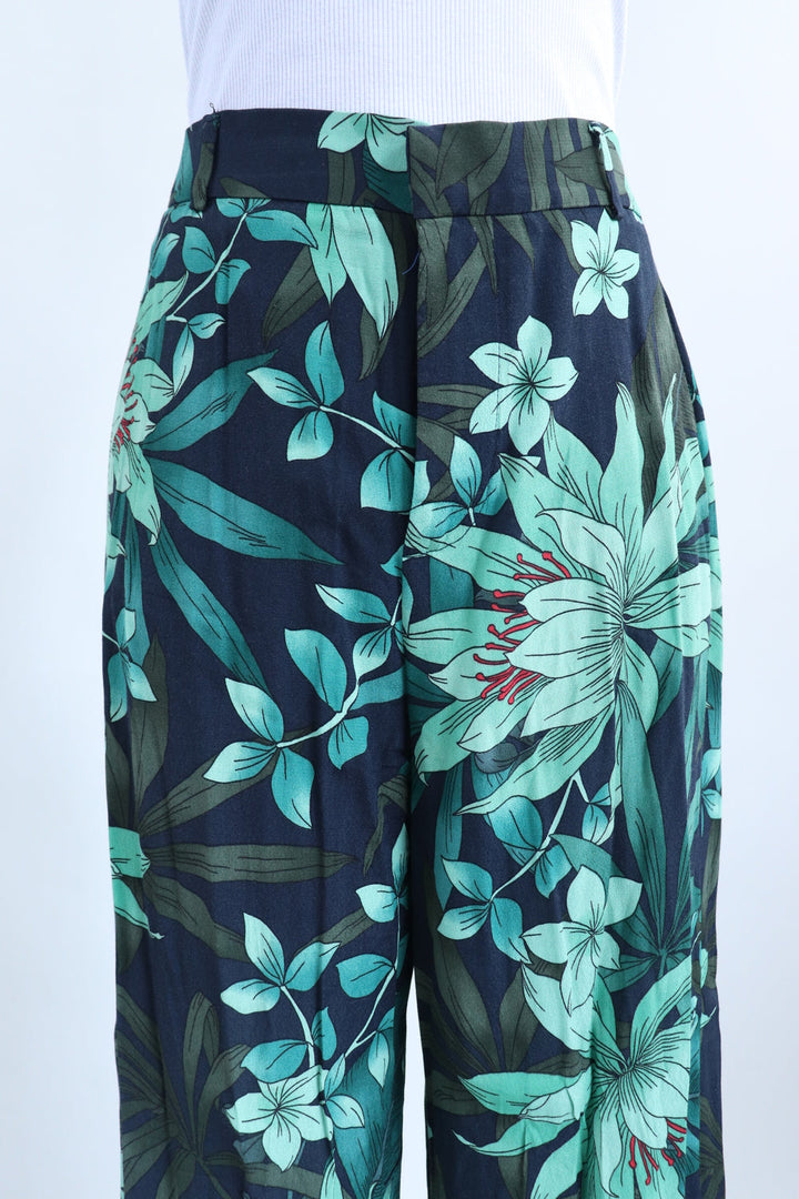 Pantalon Flores Verdes