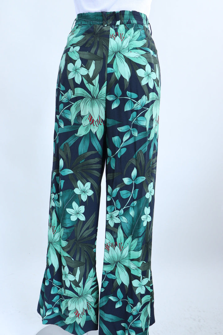 Pantalon Flores Verdes