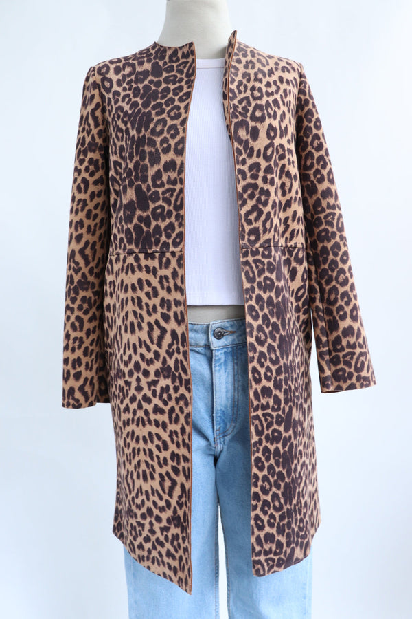 Abrigo Leopardo Suede