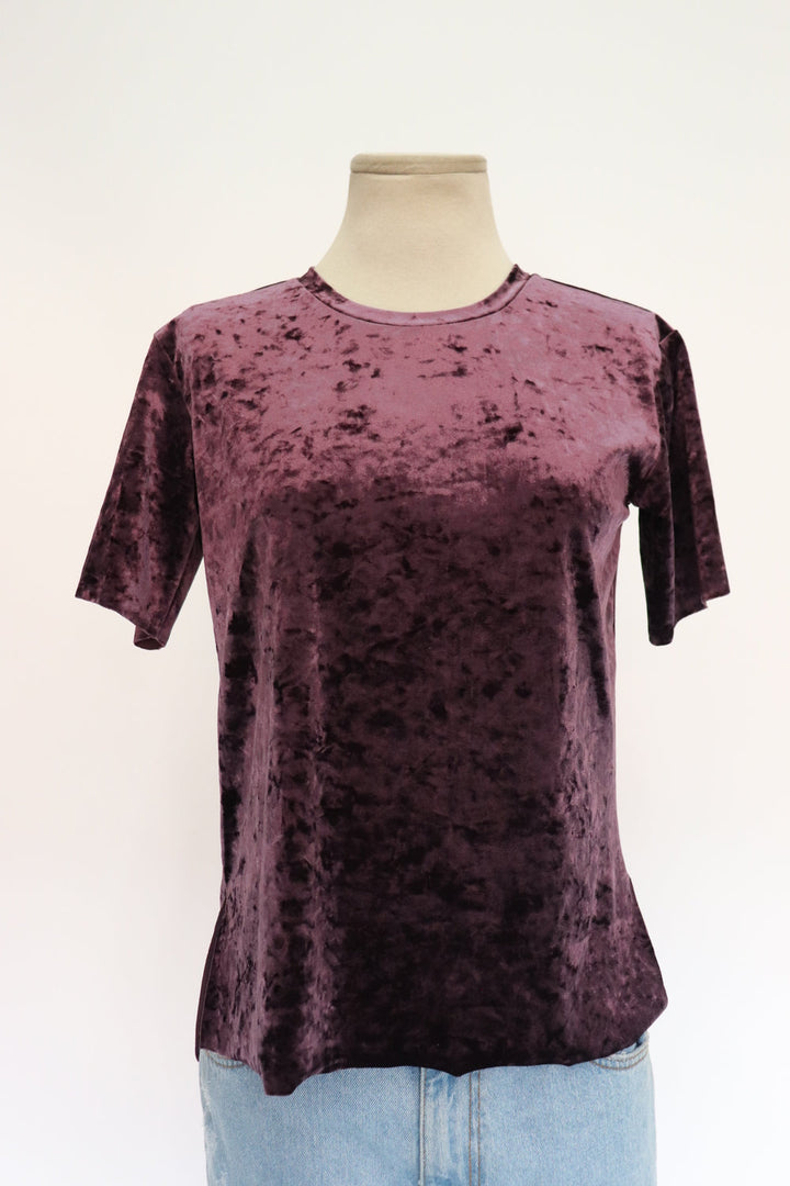 Camisa Terciopelo Morada