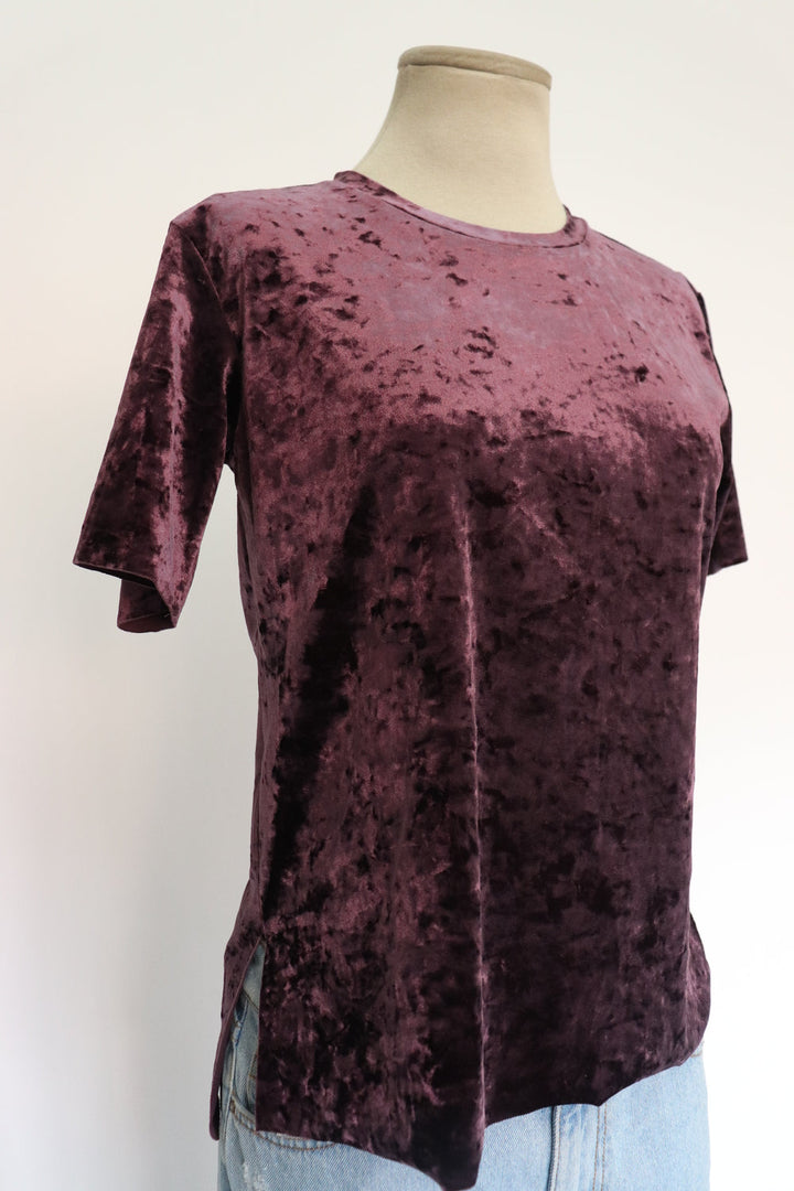 Camisa Terciopelo Morada
