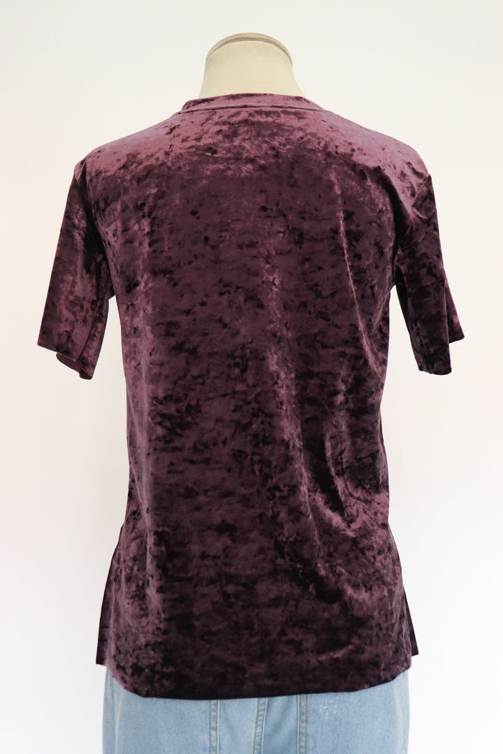 Camisa Terciopelo Morada