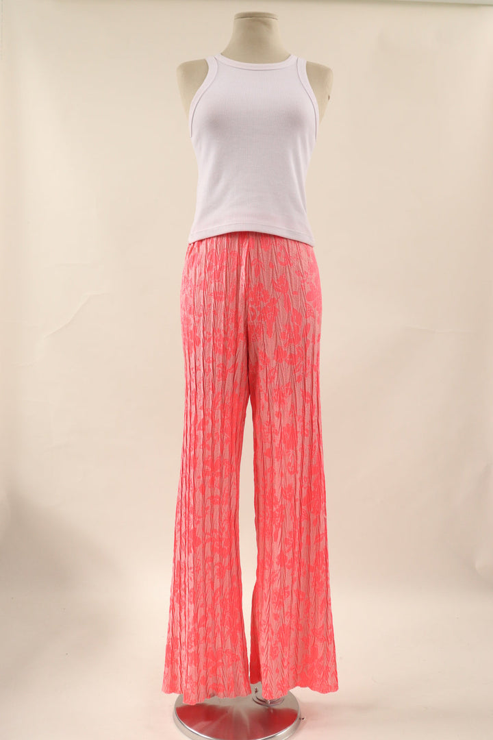 Pantalon Plisado Flores