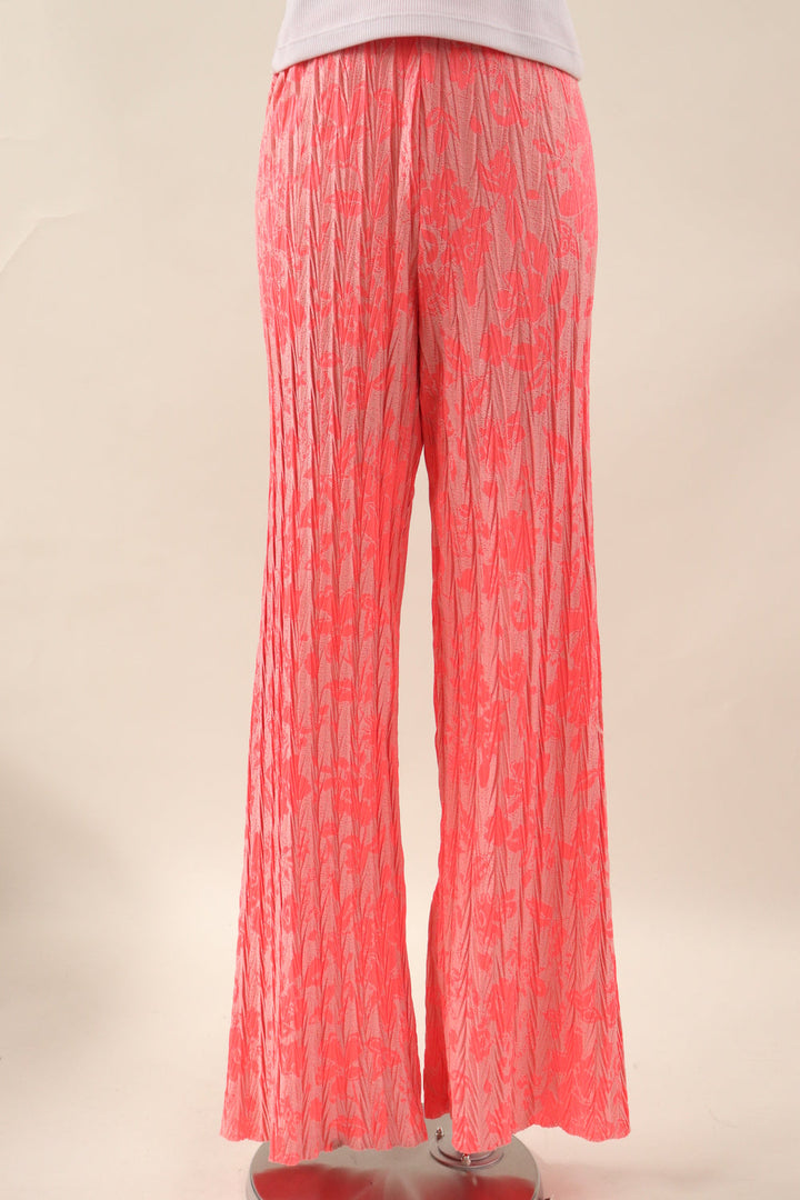 Pantalon Plisado Flores